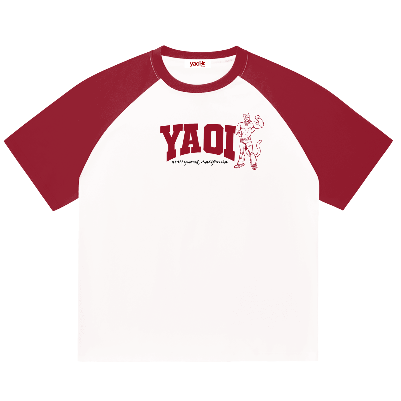 Yaoi Fan Club Burgundy Raglan