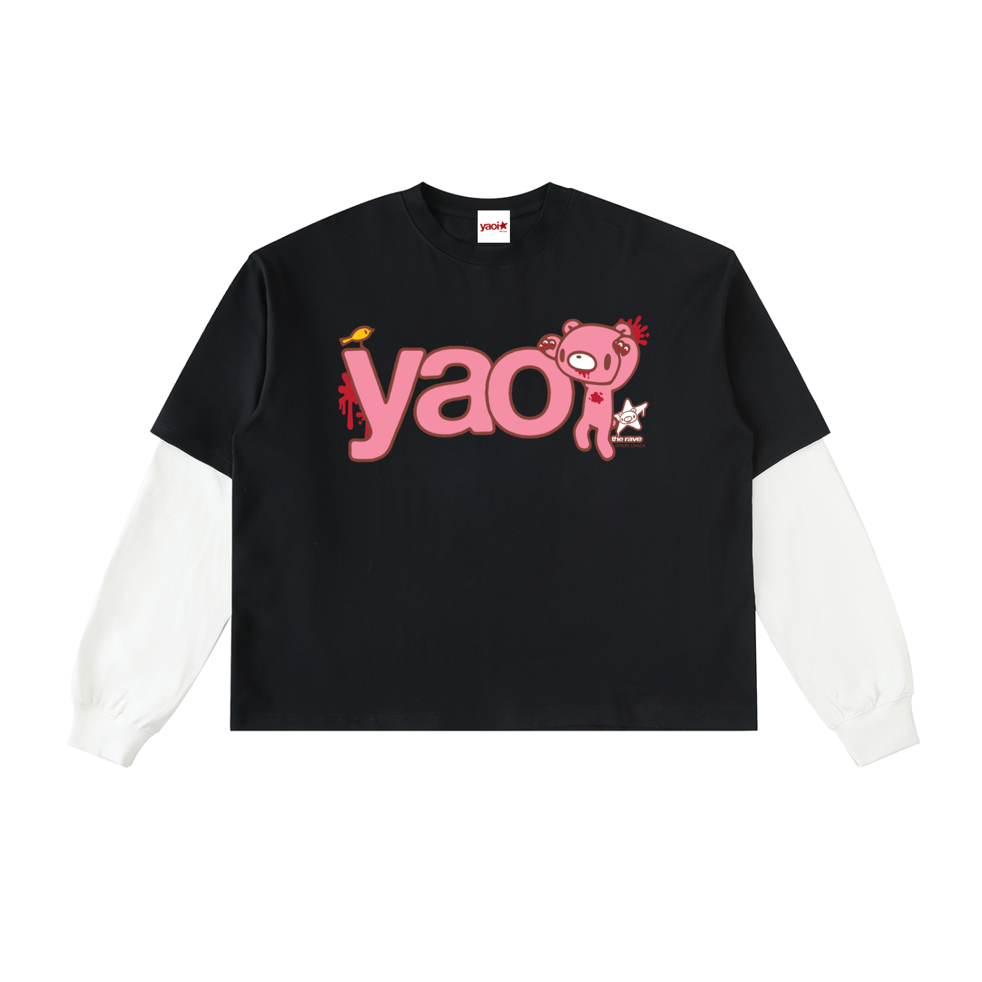 YAOI x GLOOMY Sneaky Bear Layered Tee