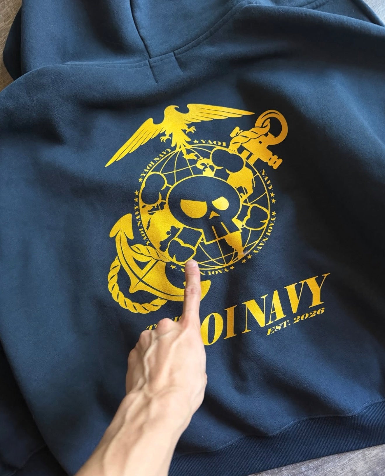 Toxic YAOI NAVY Zip-Up