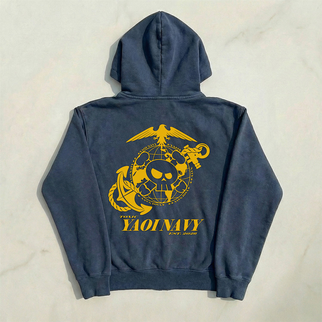 Toxic YAOI NAVY Zip-Up