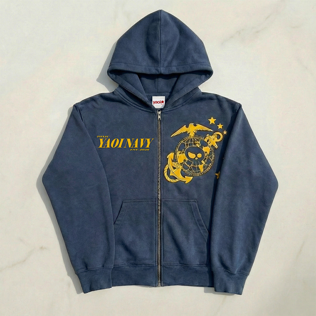 Toxic YAOI NAVY Zip-Up
