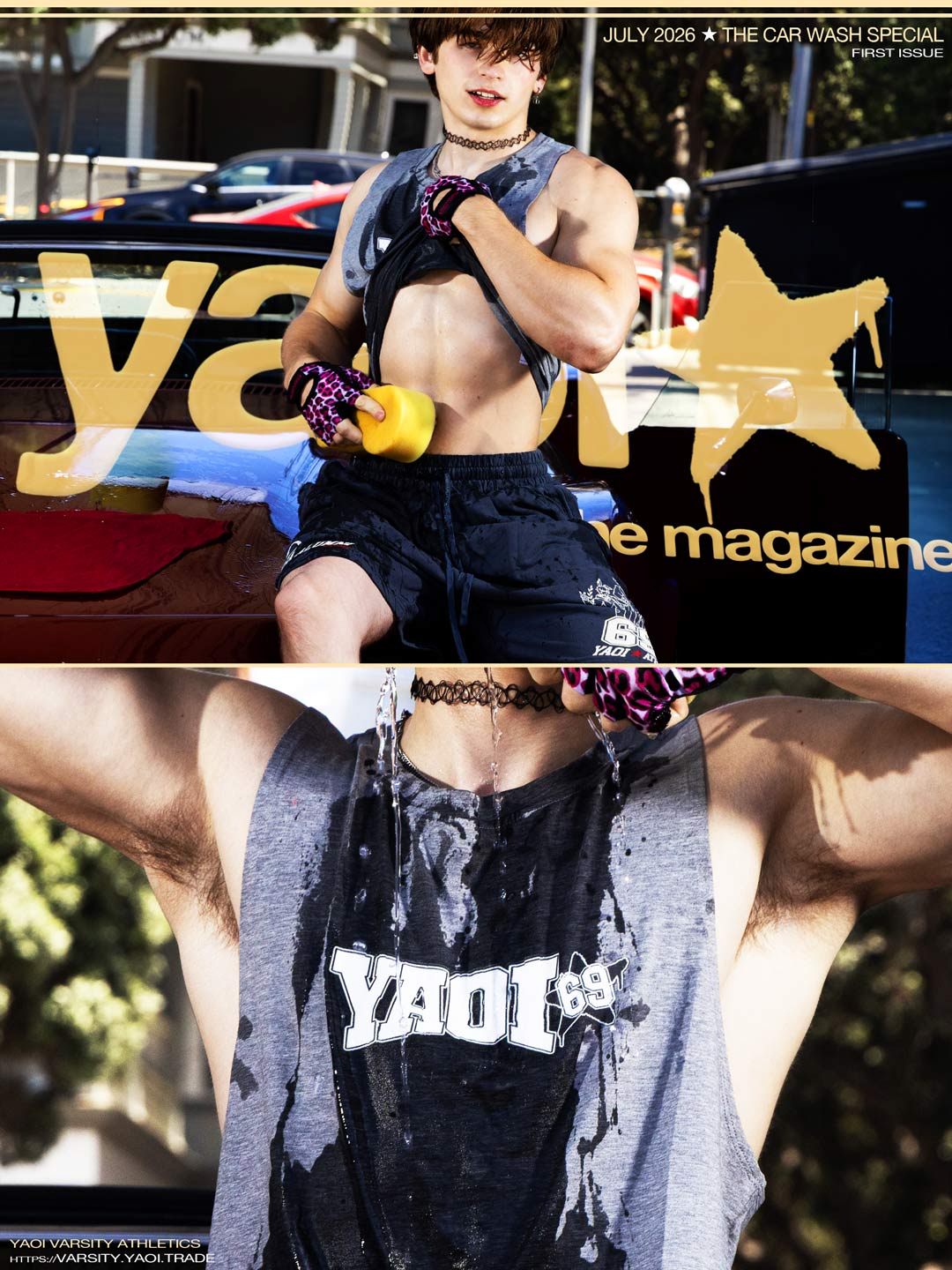 YAOI Omega Alumni Raw Edge Shorts