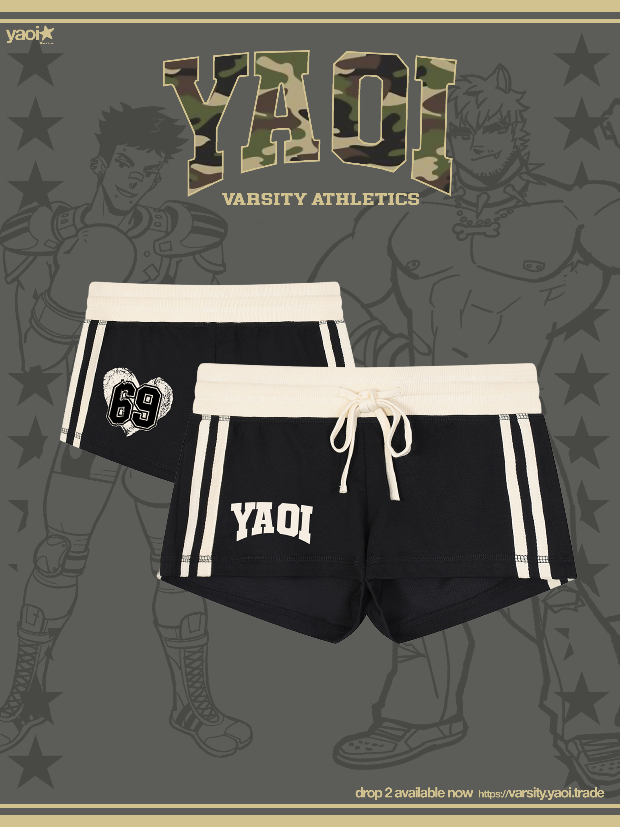 YAOI Varsity Track Star Mini Shorts